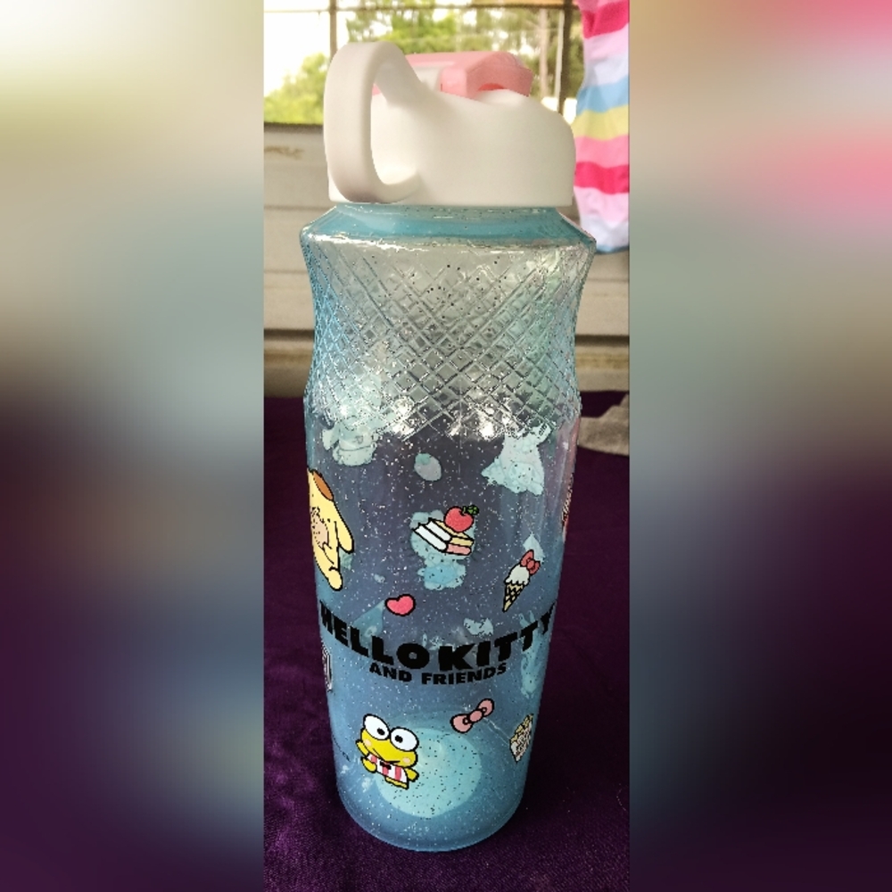 Hello Kitty and Friends Blue Water Bottle